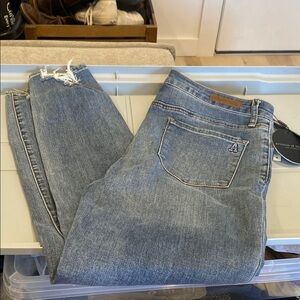 NWOT Articles of Society Super Soft High Rise Distressed Hem Jeans